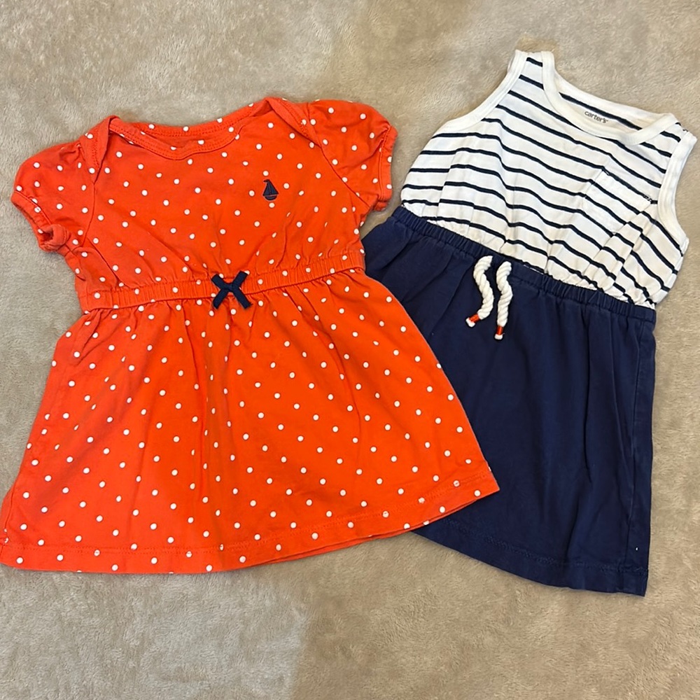 Set of Carter’s Dresses ~ 6mo